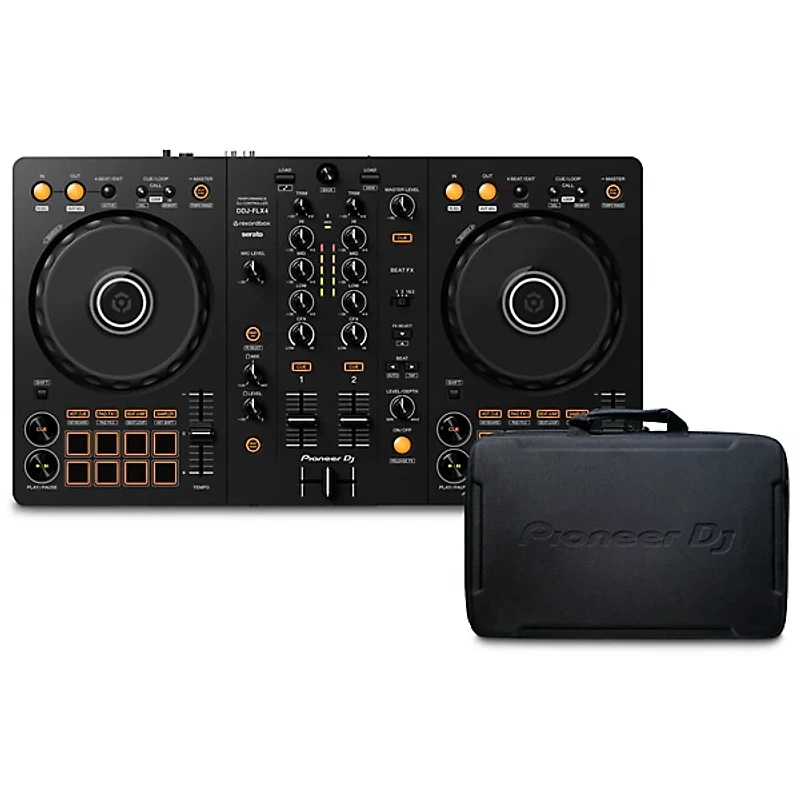 Pioneer DJ DDJ-FLX4 2-Channel DJ Controller with Branded Pioneer DJ Bag