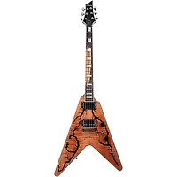 Schecter Guitar Research V-1 Electro-Resin Electric Guitar Gloss Natural