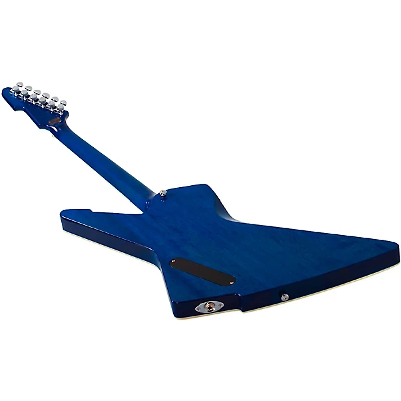 Schecter Guitar Research E-1 Electro-Resin Electric Guitar Transparent Blue