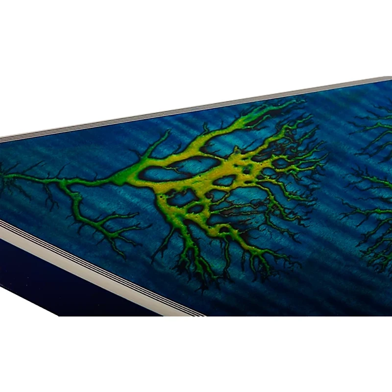 Schecter Guitar Research E-1 Electro-Resin Electric Guitar Transparent Blue