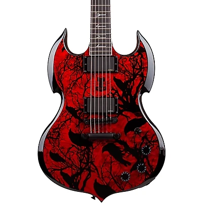 Wylde Audio Barbarian Electric Guitar Blood Raven
