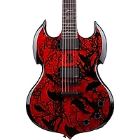 Wylde Audio Barbarian Electric Guitar Blood Raven
