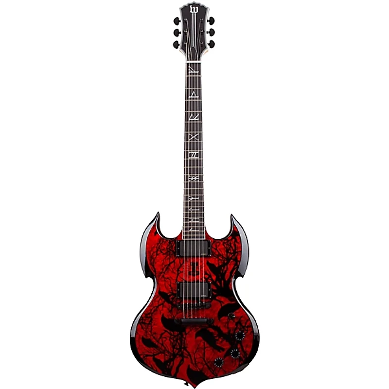 Wylde Audio Barbarian Electric Guitar Blood Raven