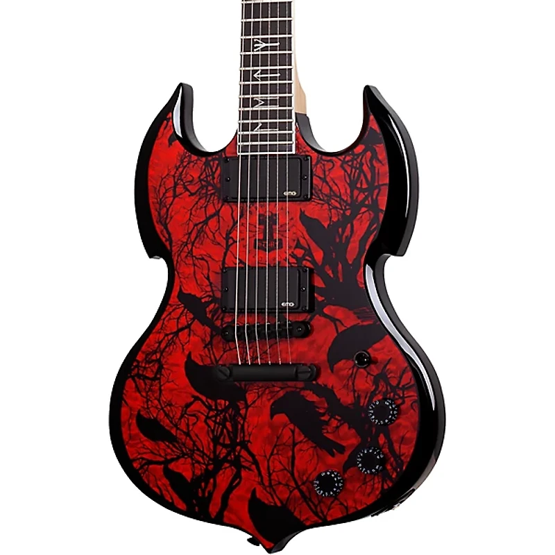 Wylde Audio Barbarian Electric Guitar Blood Raven