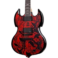 Wylde Audio Barbarian Electric Guitar Blood Raven