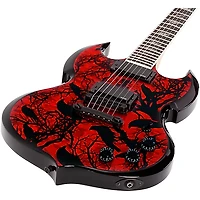 Wylde Audio Barbarian Electric Guitar Blood Raven