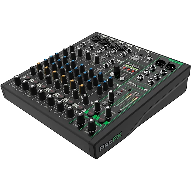 Mackie ProFX10GO Battery-Powered Mixer Bundle with Gator Bag and Cables