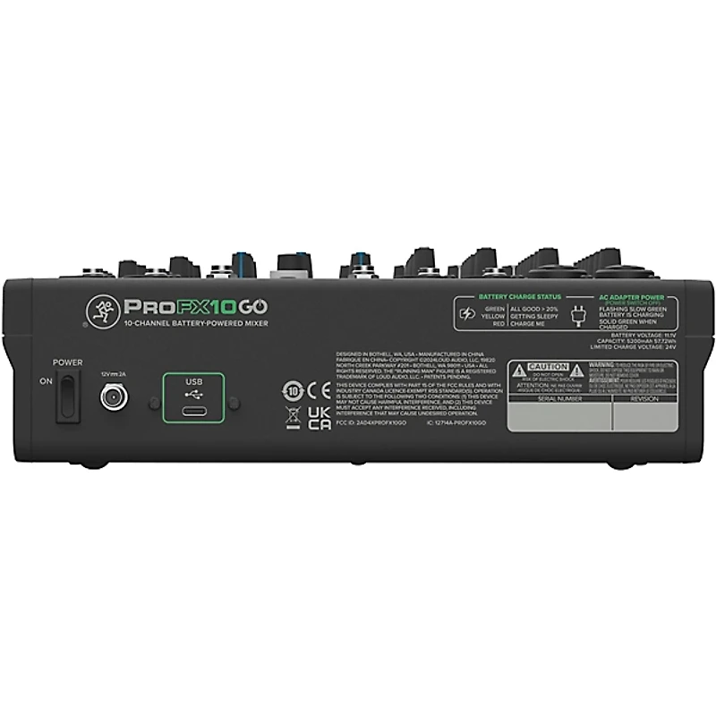 Mackie ProFX10GO Battery-Powered Mixer Bundle With Thump GO Speakers, Extra Battery, Stands, Cables & Mixer Bag