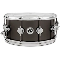 DW Collector's Series Satin Black Over Brass Snare Drum With Die Cast Hoops 14 x 6.5 in. Satin Black Over Brass