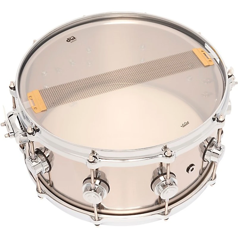 DW Collectors Series Stainless Steel Snare Drum With Die Cast Hoops 14 x 6.5 in. Stainless Steel
