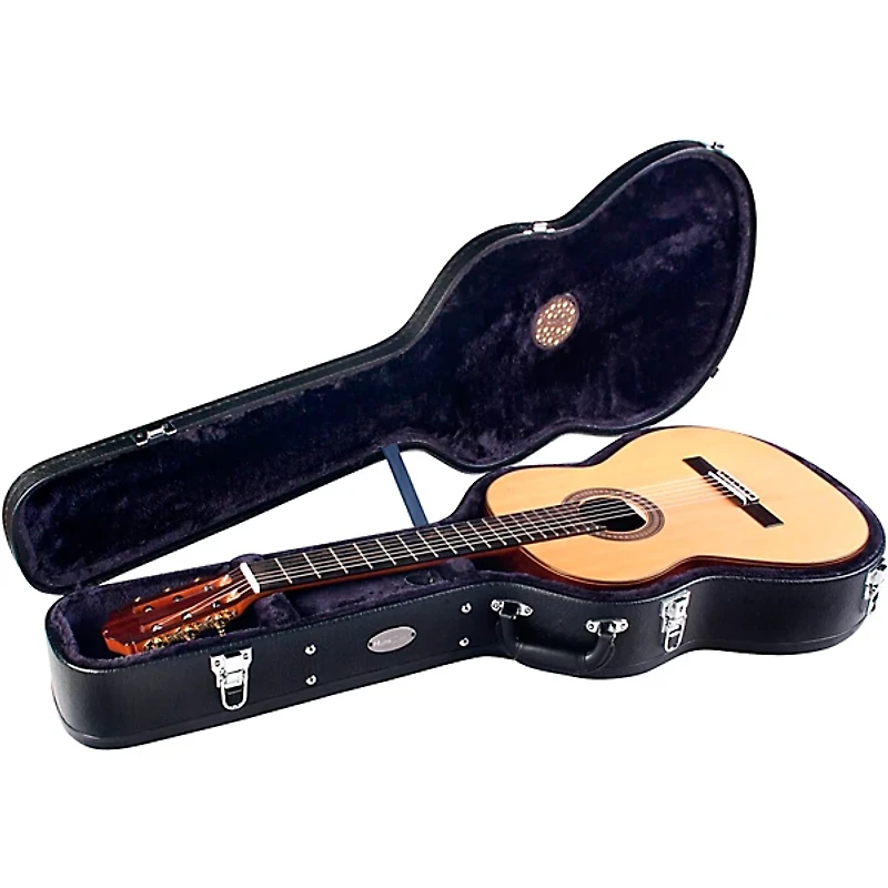 HumiCase Protege Humidified Full Size Classical and Flamenco Guitar Case Black