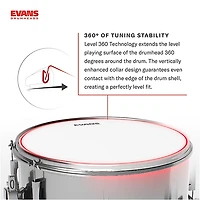 EVANS HD Dry Coated Tom Batter Drum Head