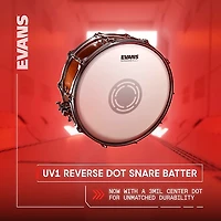 EVANS UV1 Reverse Dot Coated Snare Batter Drum Head