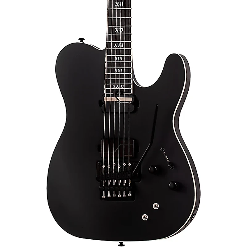 Schecter Guitar Research PT FR-S SLS Elite Evil Twin Electric Guitar Satin Black
