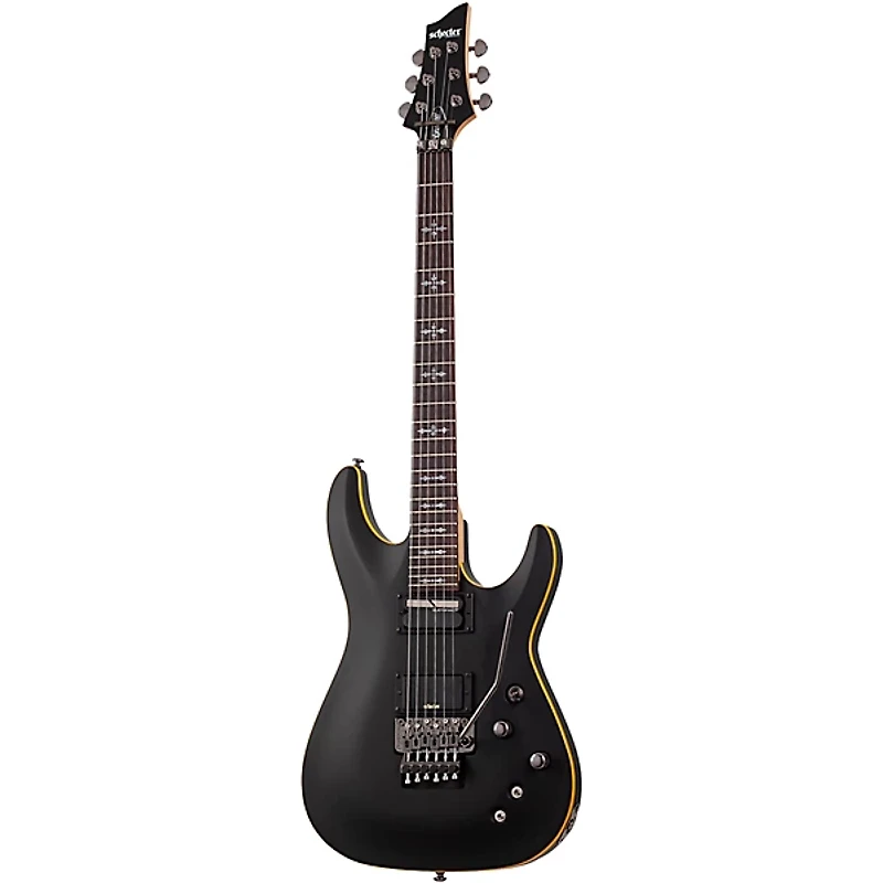 Schecter Guitar Research Demon-6 FR-S Electric Guitar Aged Black Satin