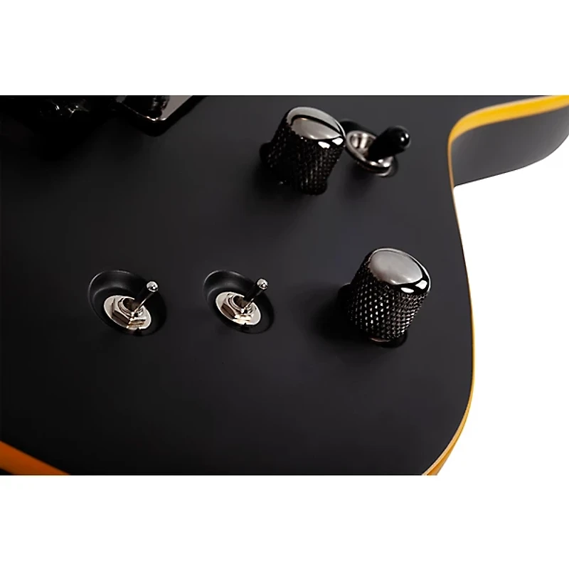 Schecter Guitar Research Demon-6 FR-S Electric Guitar Aged Black Satin