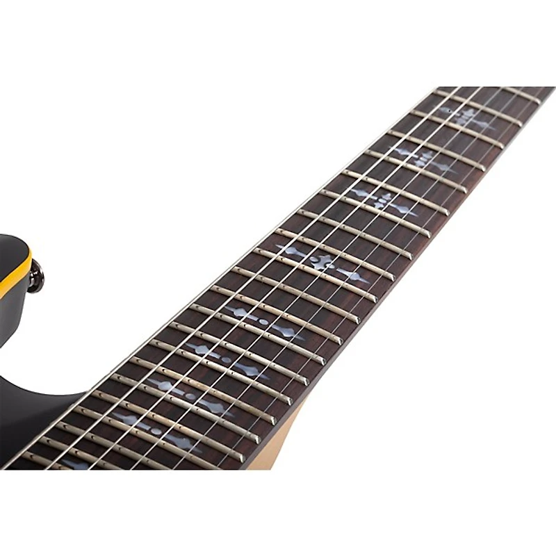 Schecter Guitar Research Demon-6 FR-S Electric Guitar Aged Black Satin