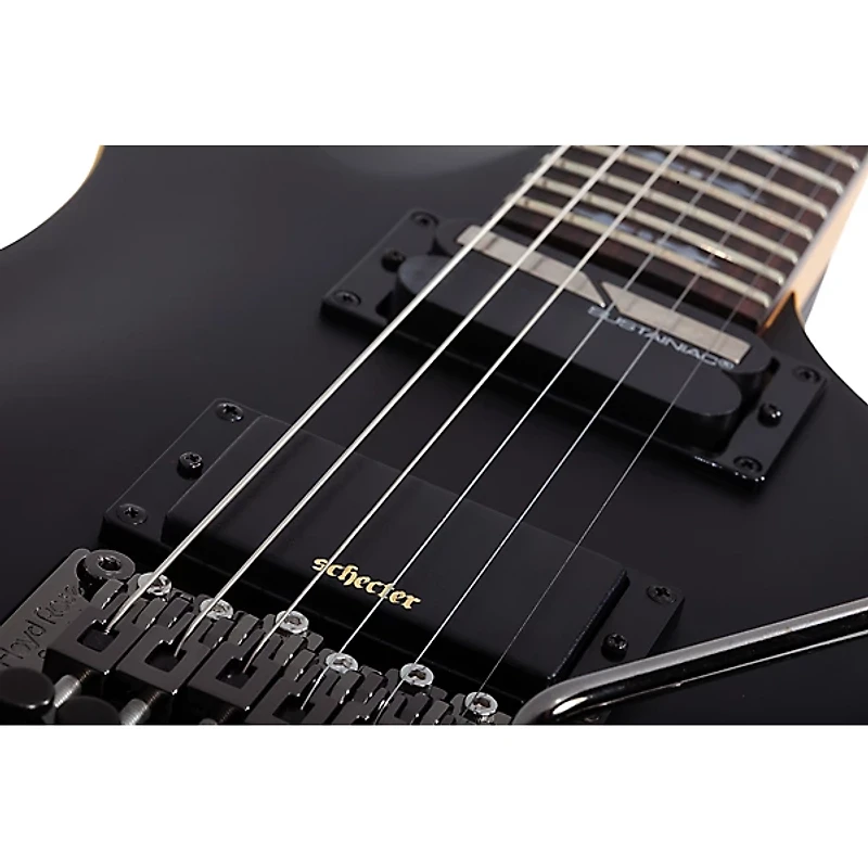 Schecter Guitar Research Demon-6 FR-S Electric Guitar Aged Black Satin