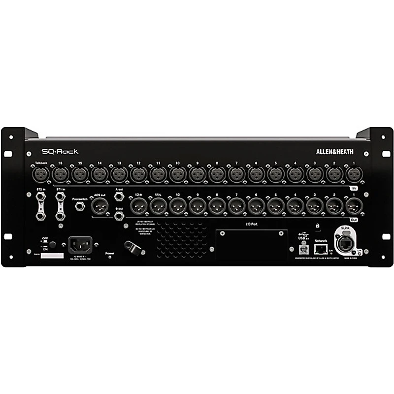 Allen & Heath SQ-RACK 48-Channel 96kHz XCVI Core Rack Mountable Digital Mixer With 7" HD Capacitive Touchscreen