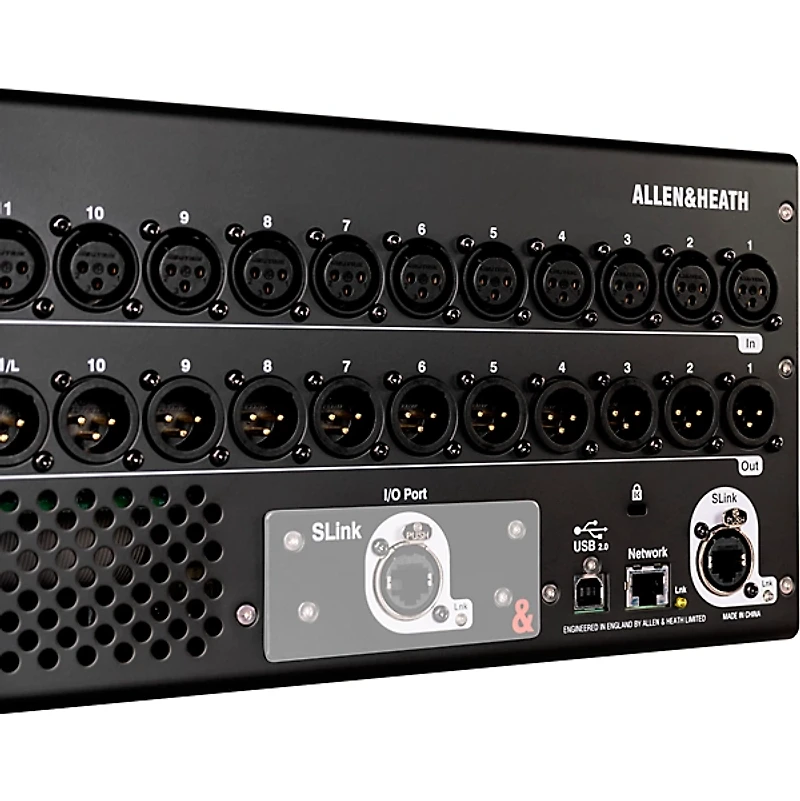Allen & Heath SQ-RACK 48-Channel 96kHz XCVI Core Rack Mountable Digital Mixer With 7" HD Capacitive Touchscreen