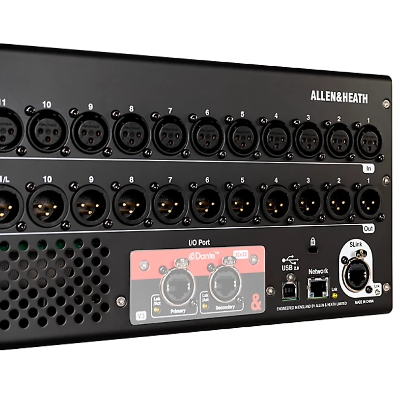 Allen & Heath SQ-RACK 48-Channel 96kHz XCVI Core Rack Mountable Digital Mixer With 7" HD Capacitive Touchscreen
