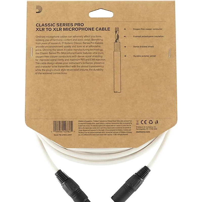 D'Addario Classic Pro Microphone Cable