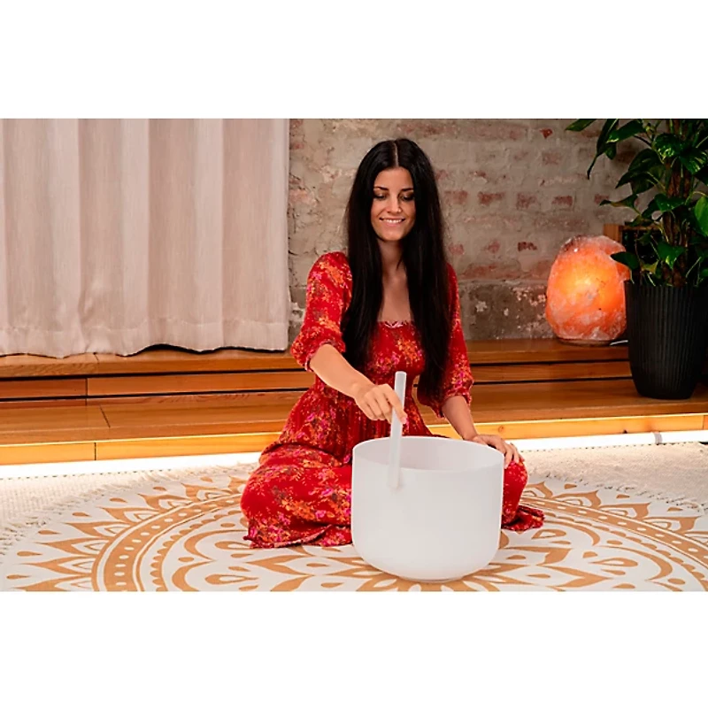 MEINL Sonic Energy 440Hz Crystal Singing Bowl, Throat Chakra 12 in.