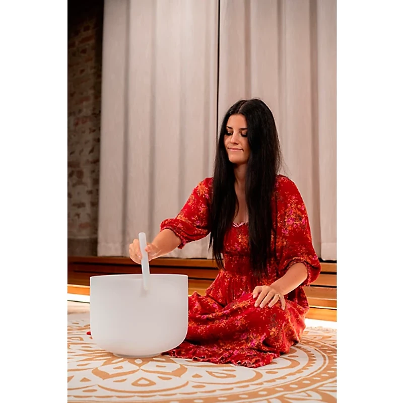 MEINL Sonic Energy 440Hz Crystal Singing Bowl, Throat Chakra 12 in.