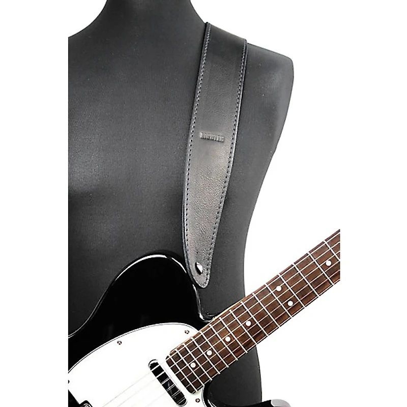 RICHTER Raw IV Nappa Guitar Strap Black