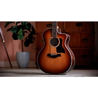 Taylor 214ce DLX Sunset Blvd Grand Auditorium Acoustic-Electric Guitar - Sunset Edgeburst