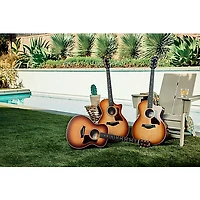 Taylor 214ce DLX Sunset Blvd Grand Auditorium Acoustic-Electric Guitar - Sunset Edgeburst