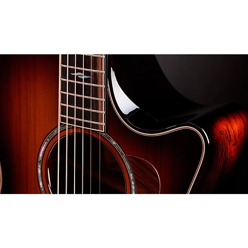 Taylor 814ce Sinker Redwood Builder's Edition Grand Auditorium Acoustic-Electric Guitar Shaded Edge Burst