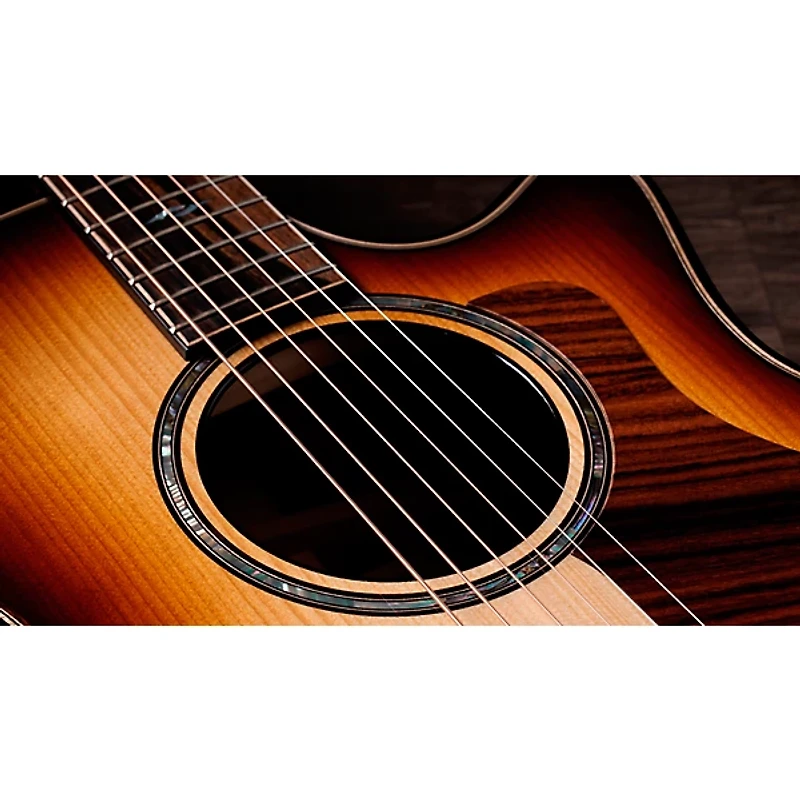 Taylor 814ce Adirondack Spruce Builder's Edition Grand Auditorium Acoustic-Electric Guitar Shaded Edge Burst