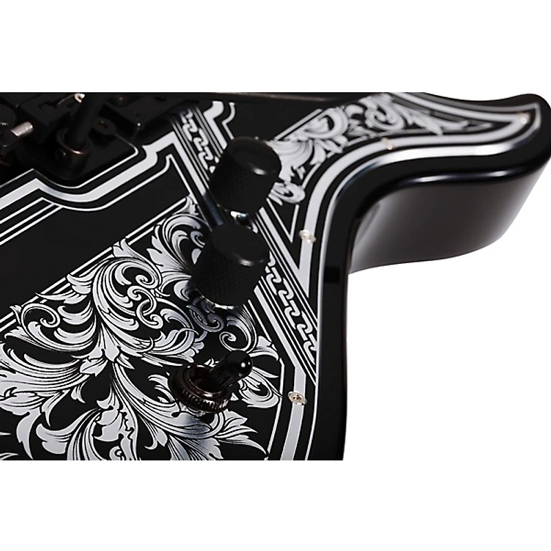 Schecter Guitar Research Avenger FR Przym Palladium Electric Guitar Gloss Black