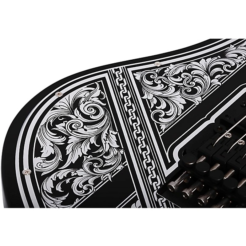 Schecter Guitar Research Avenger FR Przym Palladium Electric Guitar Gloss Black