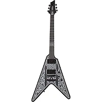 Schecter Guitar Research V-1 Przym Palladium Electric Guitar Gloss Black