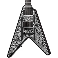 Schecter Guitar Research V-1 Przym Palladium Electric Guitar Gloss Black