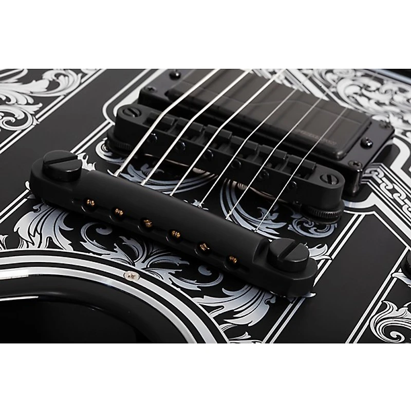 Schecter Guitar Research V-1 Przym Palladium Electric Guitar Gloss Black