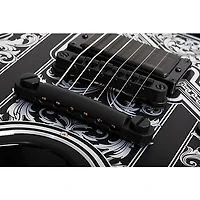 Schecter Guitar Research V-1 Przym Palladium Electric Guitar Gloss Black