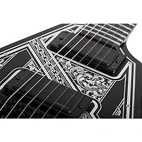 Schecter Guitar Research V-1 Przym Palladium Electric Guitar Gloss Black