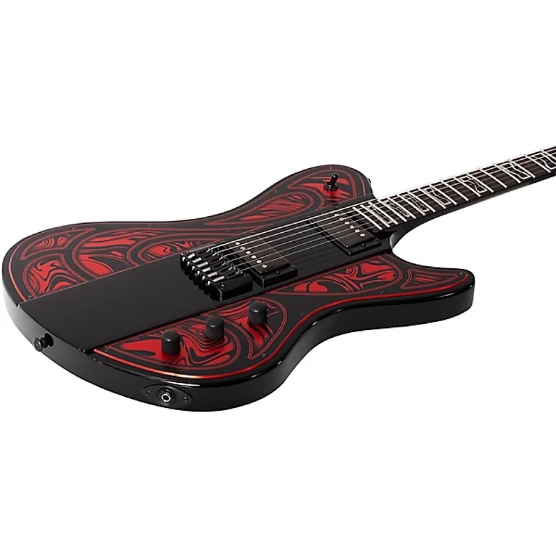 Schecter Guitar Research Ultra Przym Mercury Rose Electric Guitar Gloss Black