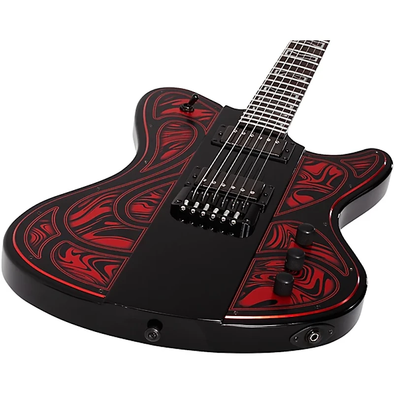 Schecter Guitar Research Ultra Przym Mercury Rose Electric Guitar Gloss Black