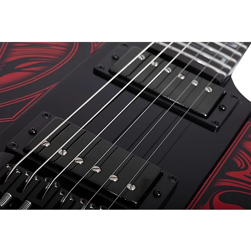 Schecter Guitar Research Ultra Przym Mercury Rose Electric Guitar Gloss Black