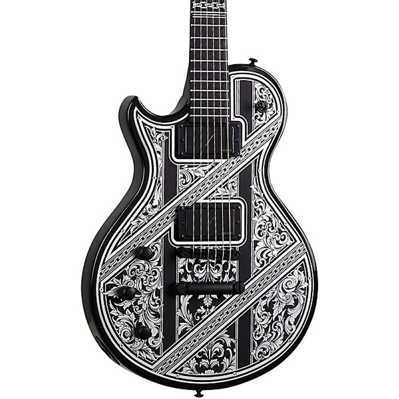 Schecter Guitar Research Solo-II Przym Palladium Left Handed Electric Guitar Gloss Black
