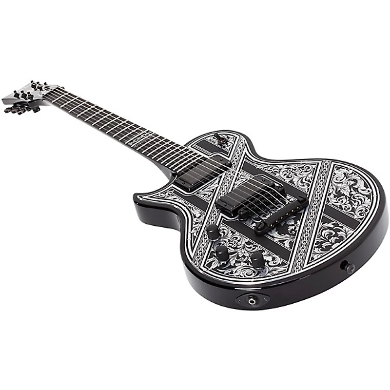 Schecter Guitar Research Solo-II Przym Palladium Left Handed Electric Guitar Gloss Black