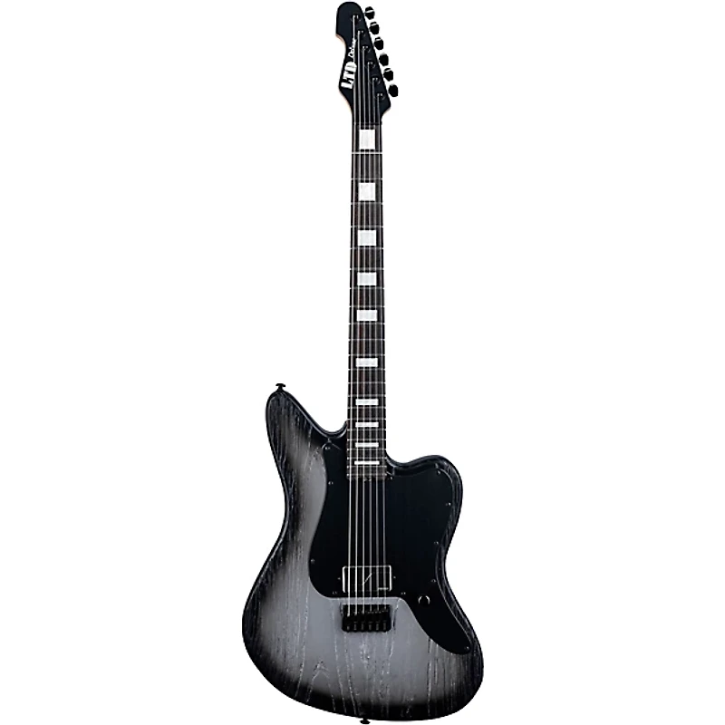 ESP LTD XJ-1 Baritone Electric Guitar Silver Blast