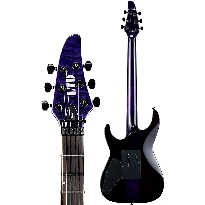 ESP LTD Andy La Rocque ALR-II Electric Guitar See-Thru Purple