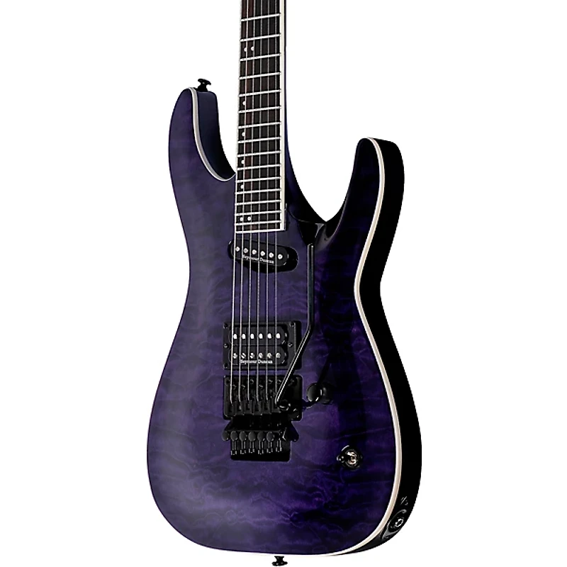 ESP LTD Andy La Rocque ALR-II Electric Guitar See-Thru Purple