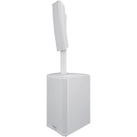 QSC KC12 12" 3,000W Active 3-Way Column Speaker Pair With Cables - White