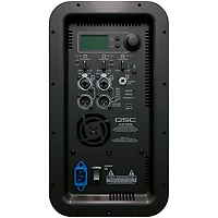 QSC KC12 3,000W Active 3-Way Column Speaker Pair With Denon PRIME 4+ Standalone DJ Controller & Cables - White